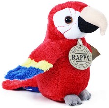 Еко плюшено бебе червен папагал Ара - Rappa - С височина 15 cm — 208957-3