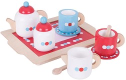 Дървен сервиз за чай - Bigjigs Toys — BJ620