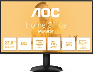 AOC 24B31H - 23.8", IPS, 120 Hz, 16:9, 1920 x 1080, 4 ms, HDMI, VGA, Adaptive-Sync - 