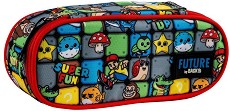 Овален ученически несесер BackUp - С 1 отделение от серията Super Mario — 712418