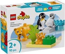LEGO Duplo - Семействата на дивите животни: Пингвини и лъвове - Детски конструктор — 10442