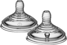    Tommee Tippee Medium Flow - 2 ,   Natural Start, 3+  - 