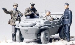 Войници от немската танкова девизия - Комплект от четири сглобяеми фигури — Tamiya 35253
