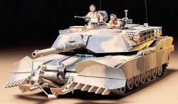 Танк за изравяне на мини - M1A1 Abrams - Сглобяем модел — Tamiya 35158