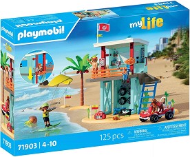 Playmobil My Life - Спасителна кула с пясъчно бъги — 71903