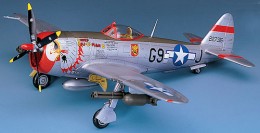 Изтребител - P-47D Thunderbolt Bubbletop - Сглобяем авиомодел — Academy 2174