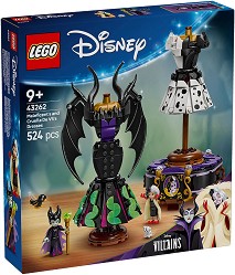 LEGO Disney - Роклите на Злодеида и Круела Де Вил - Детски конструктор — 43262