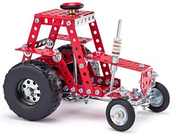 Метален конструктор Трактор с кормило - Merkur - 208 части — 5578_057