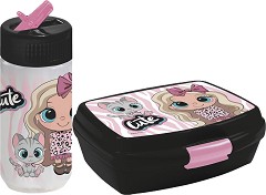 Детски комплект за храна Derform - Вместимост на бутилката 330 ml, от серията Best Friends — 97739