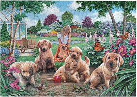 Кални кутрета - Пъзел от колекцията Big 500 на Кийт Стейпълтън — The House of Puzzles HP0556