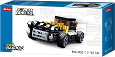 Конструктор Кола Mod Rod - Sluban - 51 части, с pull-back механизъм — M38-B0801C