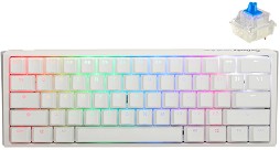   Ducky One 3 Mini Pure White - 60%,  USB  1.8 m, ANSI Layout, Hot-Swap, Cherry MX Blue RGB - 