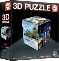 Пътуване - 3D картонен пъзел — Educa 20124