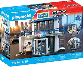 Playmobil City Action - Полицейски участък със стая за разпити — 71874