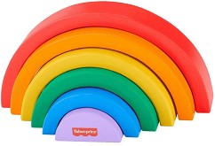 Дървени форми за подреждане Дъга - Fisher Price — HXT73