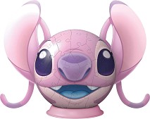 Ейнджъл с ушички - 3D пъзел от 77 части на тема Лило и Стич — Ravensburger 11639