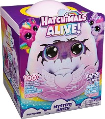 Плюшен еднорог изненада в яйце - Spin Master - От серията Hatchimals, със звук и светлина — 6069132