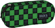 Овален ученически несесер BackUp A 73 - С 1 отделение от серията Checkerboard Green — 709937