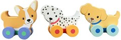 Дървени кученца с колелца - Orange Tree Toys — OTT07461