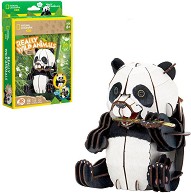 Панда - 3D пъзел от 64 части от колекцията National Geographic Kids — CubicFun