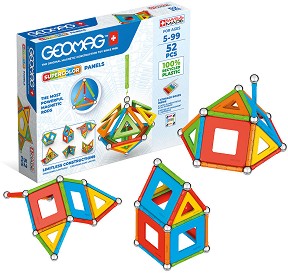 Магнитен конструктор Geomag - Supercolor - 52 части — 378