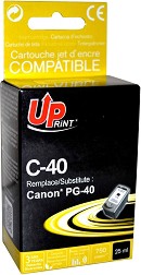 Касета с мастило за принтер UPrint C-40 Black - 750 страници