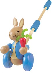 Дървено зайче за бутане - Orange Tree Toys - На тема Зайчето Питър — OTT02455
