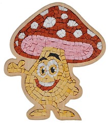 Каменна мозайка Гъбка - Neptune Mosaic - С размери 25.5 х 20 cm