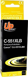 Касета с мастило за принтер UPrint C-551XL Black - 450 страници