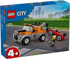 LEGO City - Влекач и ремонт на спортна кола - Детски конструктор — 60435