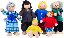 City Family - Семейство дървени кукли — Goki SO218