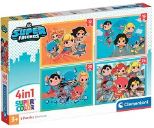 DC Super Friends - 4 пъзела от 12
