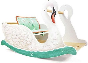 Дървена люлка Лебед - HaPe - С размери 82.4 / 50.4 / 38.4 cm