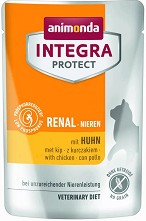 Пауч за котки с бъбречна недостатъчност Integra Protect Renal - 85 г, с пилешко, в зряла възраст