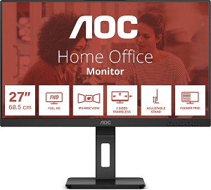  AOC 24E3QAF - 23.8", IPS, 75 Hz, 16:9, 1920 x 1080, 4 ms, HDMI, VGA, DisplayPort, Adaptive-Sync - 