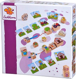 Дървена низанка Ферма - Eichhorn — 100005200