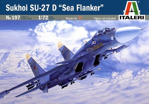 Военен самолет - Су-27 D Sea Flanker - Сглобяем авиомодел — Italeri 197