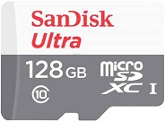 Micro SDXC   128 GB SanDisk - Class 10, UHS-I   Ultra - 