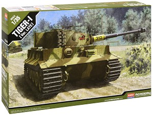 Немски танк - German Tiger I - Сглобяем модел — Academy 13314