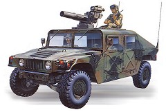 Военен джип с оръдие и ракетоносач - M966 Tow Missile Carrier - Сглобяем модел — Academy 13250