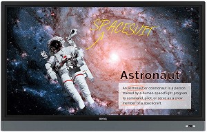   65" 4K BENQ Rm6501k - 151.1 / 95.7 / 13.6 cm - 