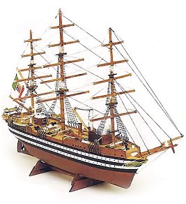 Барк - Amerigo Vespucci - Сглобяем модел от дърво — Mamoli MM10