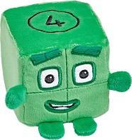 Плюшена играчка Numberblocks Four - От серията Blocklets — Learning Resources