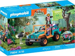 Playmobil Animals and Friends - Цветен офроуд автомобил — 71854