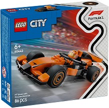LEGO City - Пилот от F1 със състезателна кола McLaren - Детски конструктор — 60442