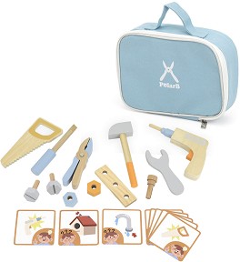 Дървени инструменти в чанта - Viga Toys - От серията PolarB — 44204