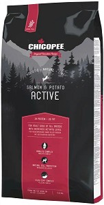 Суха храна за активни кучета CHICOPEE Active - 12 кг, със сьомга и картофи, от серията Holistic Nature Line, в зряла възраст