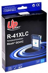 Касета с мастило за принтер UPrint GC41C Cyan - 2500 страници