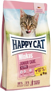 Суха храна за котки Happy Cat Minkas Junior Care - 10 кг, с пилешко, от серията Young, от 13 седмица до 1 година