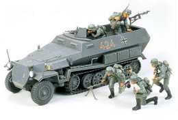 Полуверижна военна машина - German Hanomag Sdkfz 251/1 - Сглобяем модел — Tamiya 35020